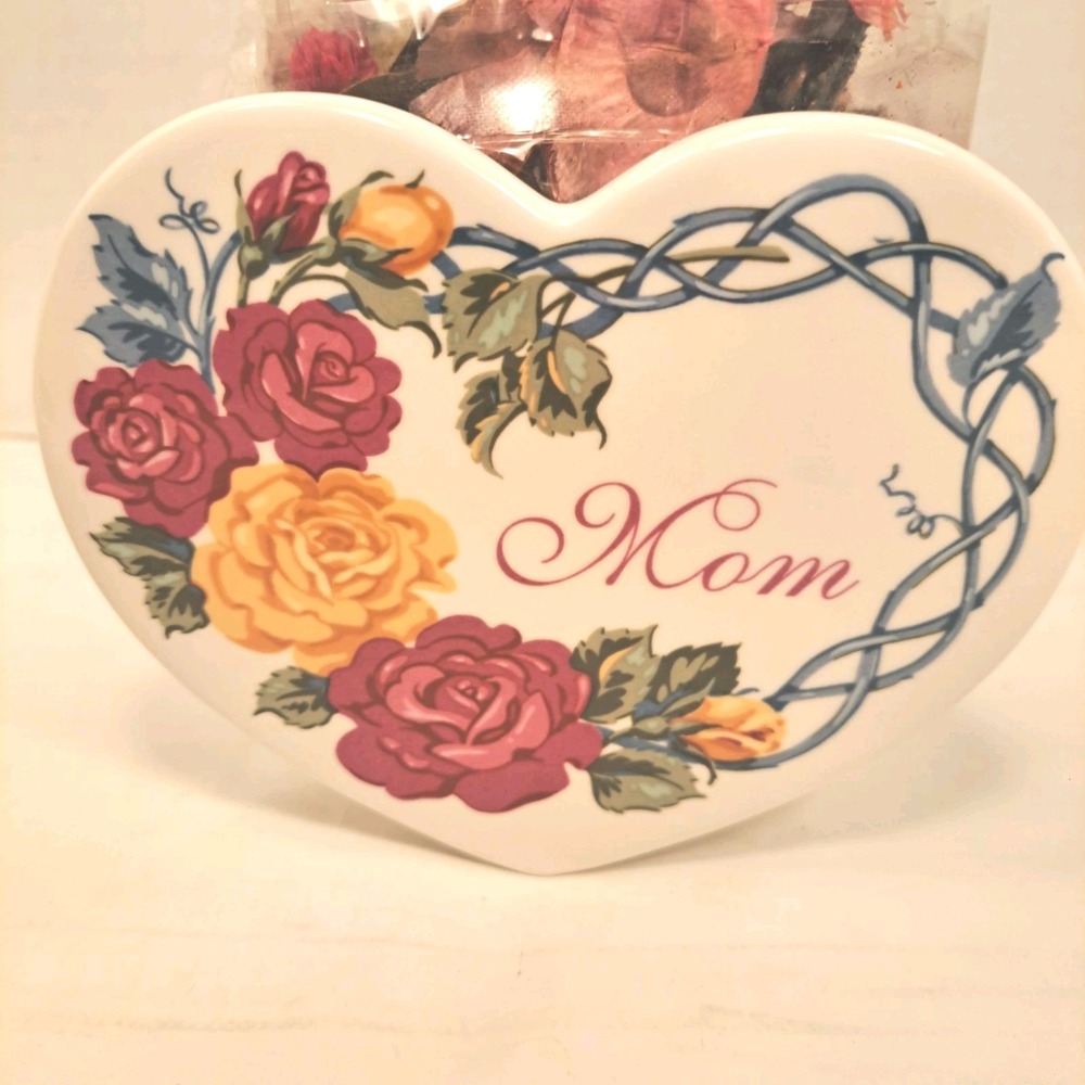 Vintage Avon Porcelain Mom Planter  Potpourri Scents In Bloom Nostalgic Spring